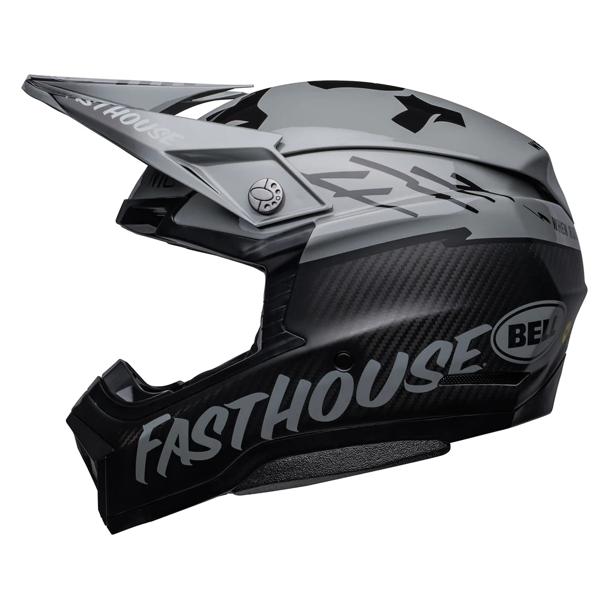 Bell Moto-10 Spherical Fasthouse Limited Edition BMF Helmet - Gray/Black