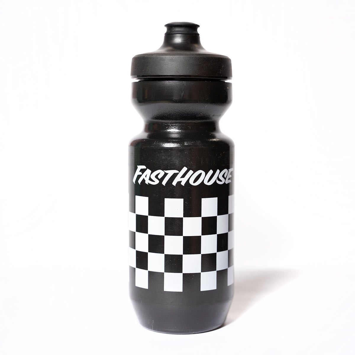 Checkers Water Bottle - Black