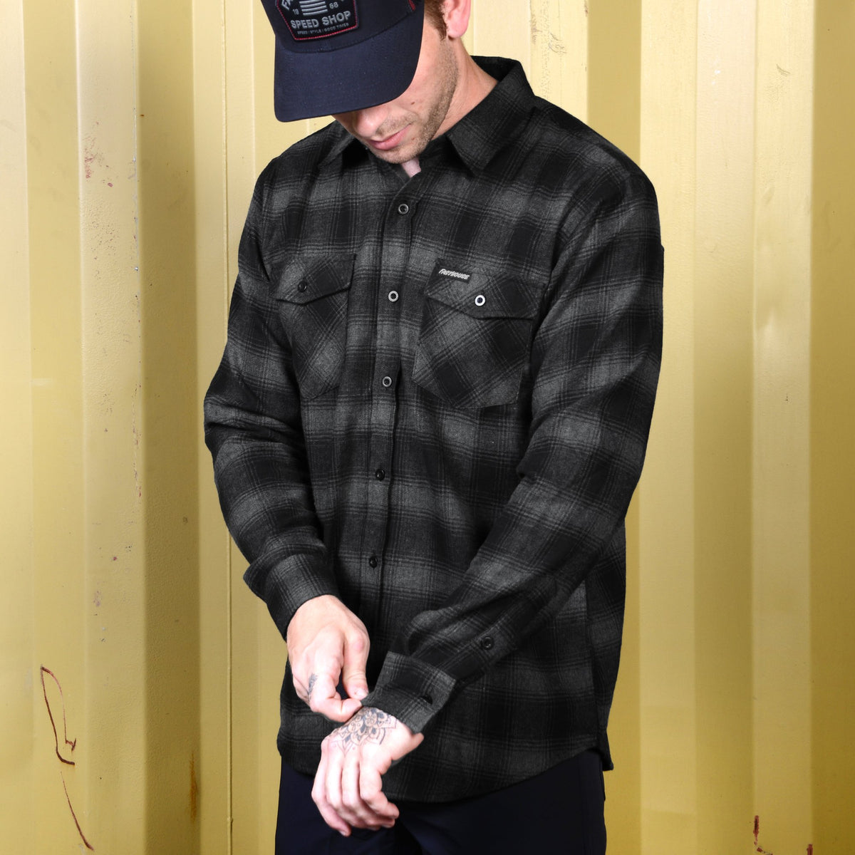 Saturday Night Special Flannel - Grey/Black