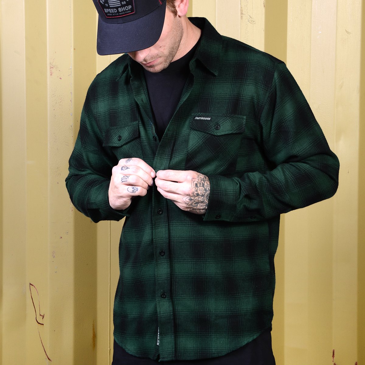 Saturday Night Special Flannel - Green/Black