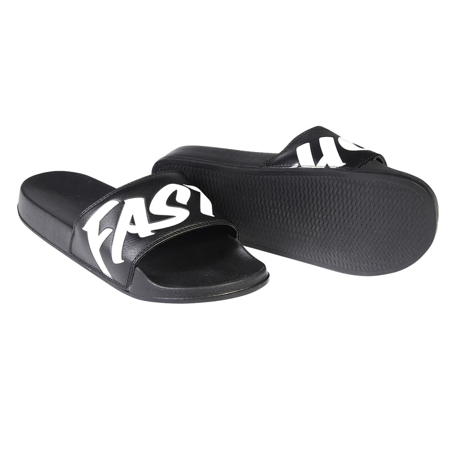 Logo Slide Sandals - Black