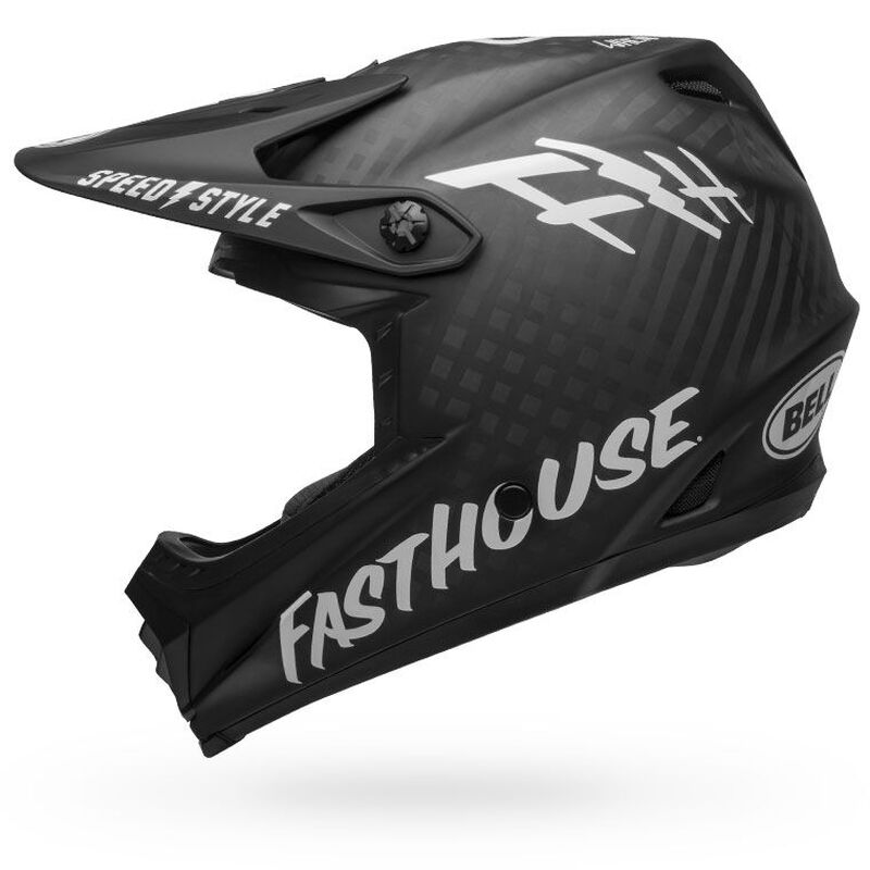 Bell Fasthouse Full 9 MTB Helmet Matte - Black/White