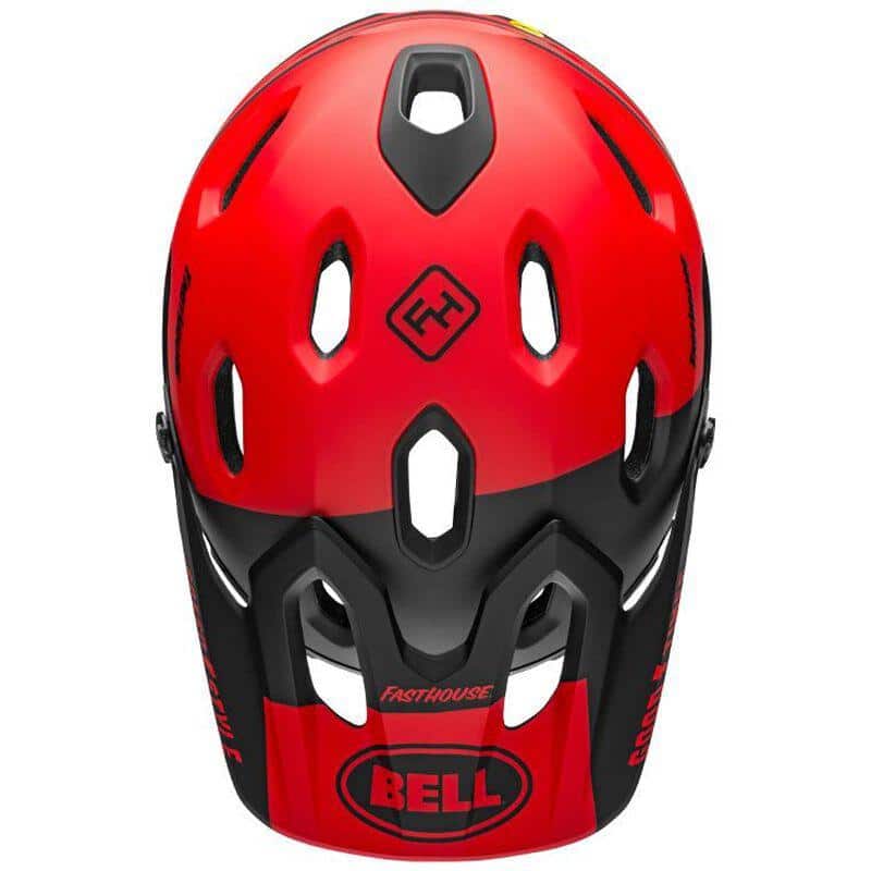 Bell Fasthouse Super DH MTB Helmet - Red / Black