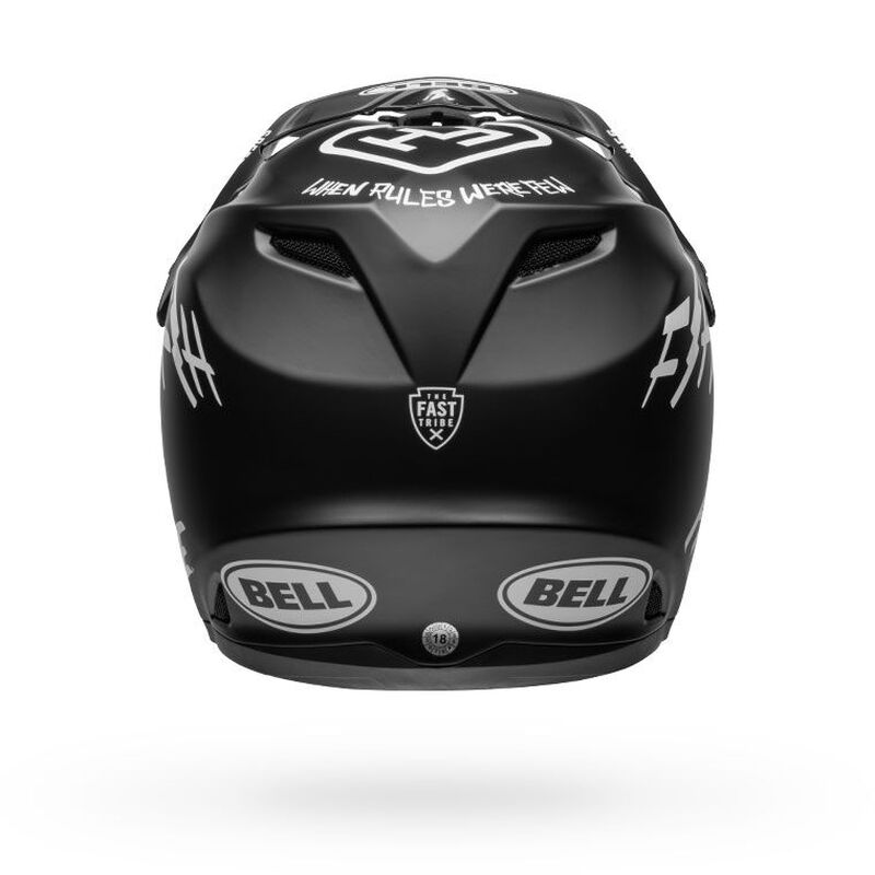Bell Fasthouse Full 9 Fusion MTB Helmet - Black/White
