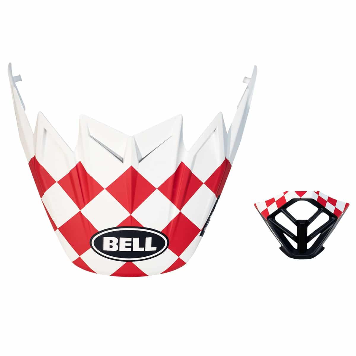 Bell Fasthouse Moto 9 Visor MP Kit Checkers White/Red
